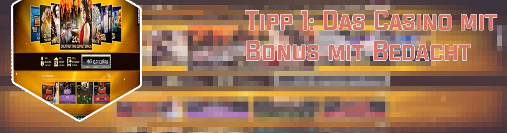 Casino mit bonus bei anmeldung